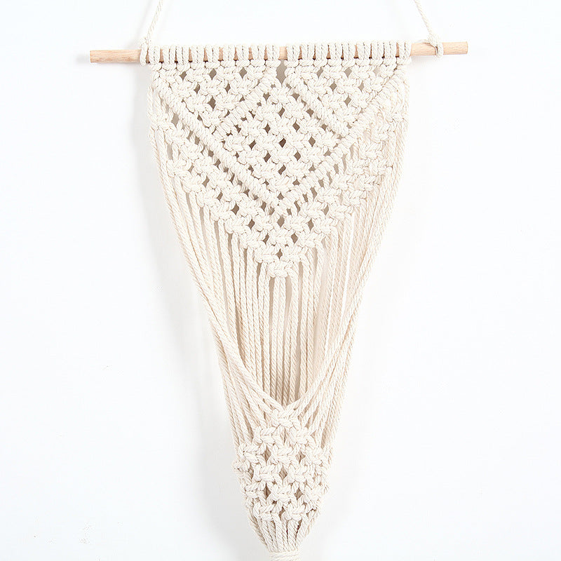DecorOrnament™ Woven Cotton Net Bag Flower Basket